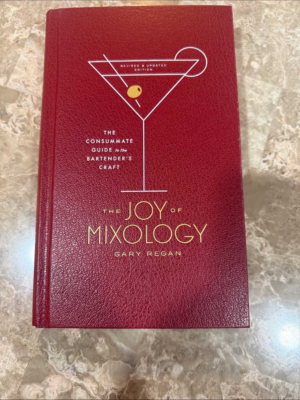 The Joy of Mixology Hardcover Book - Red